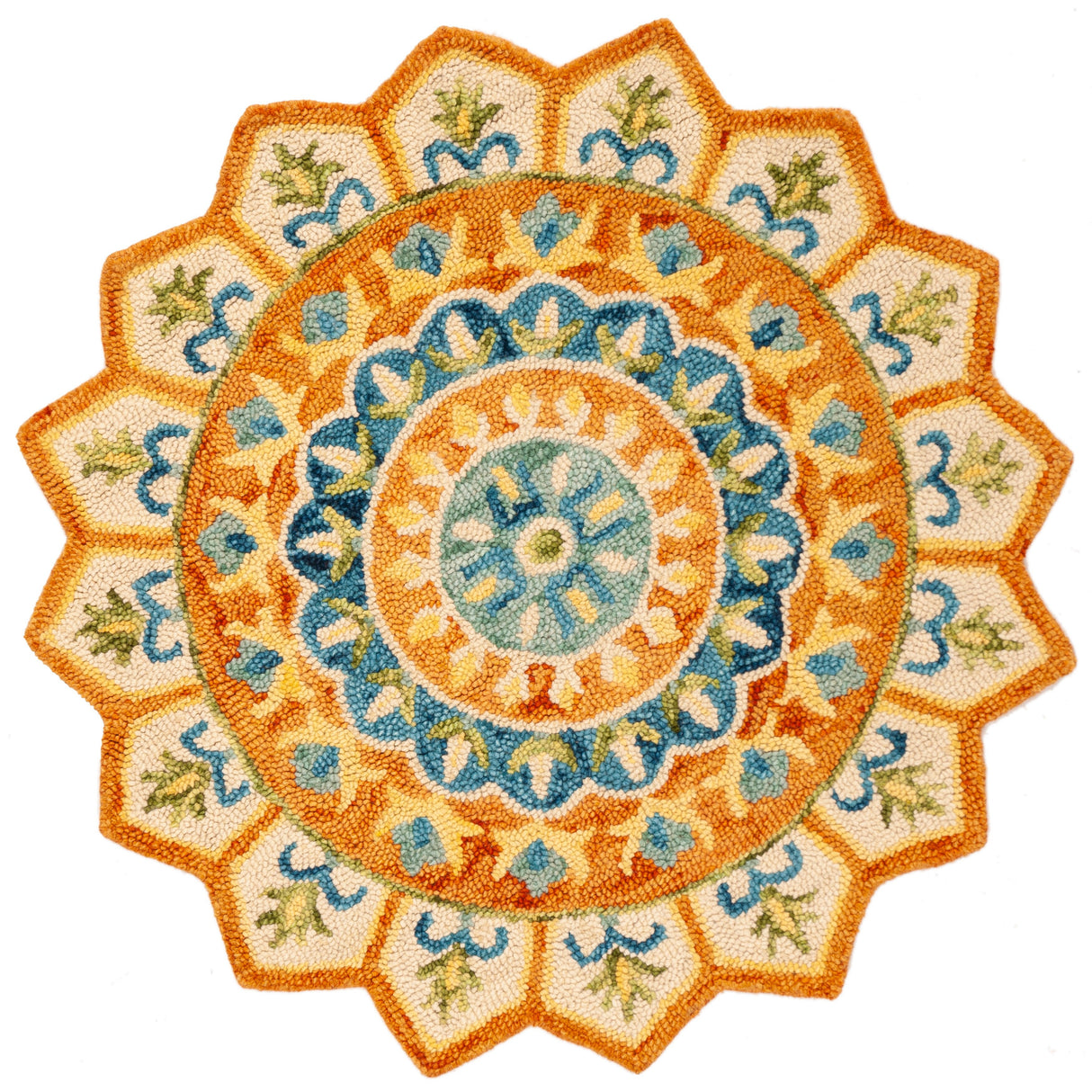 SAFAVIEH Handmade Novelty Rianna Mandala Wool Rug