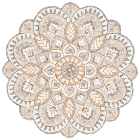 SAFAVIEH Handmade Novelty Sheyla Ornate Flower Wool Rug