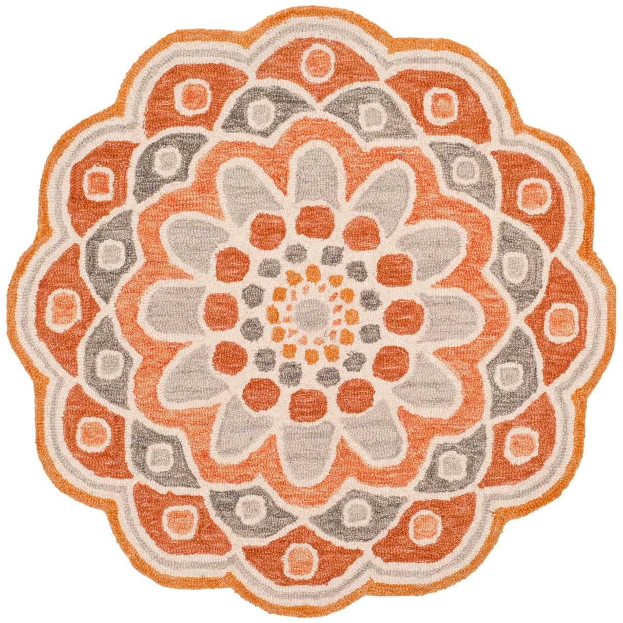 SAFAVIEH Handmade Novelty Zehra Flower Wool Rug