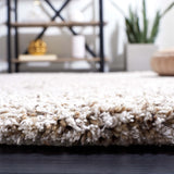 SAFAVIEH Handmade Ortanta Shag Bibeta Wool Rug