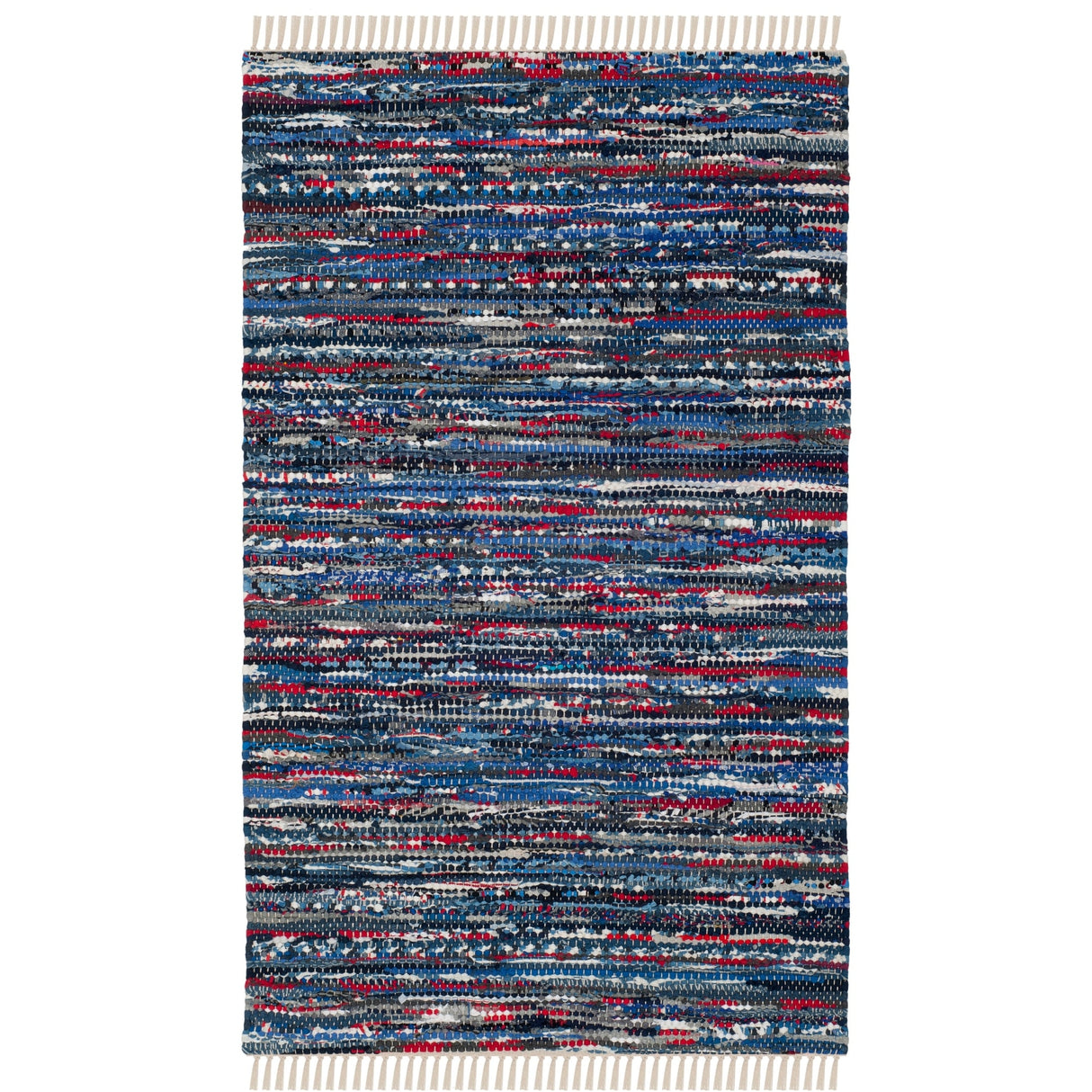 SAFAVIEH Handmade Rag Rug Irmeli Casual Stripe Cotton Rug