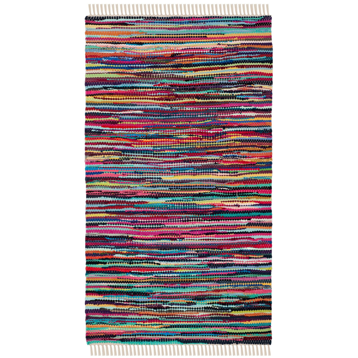 SAFAVIEH Handmade Rag Rug Irmeli Casual Stripe Cotton Rug