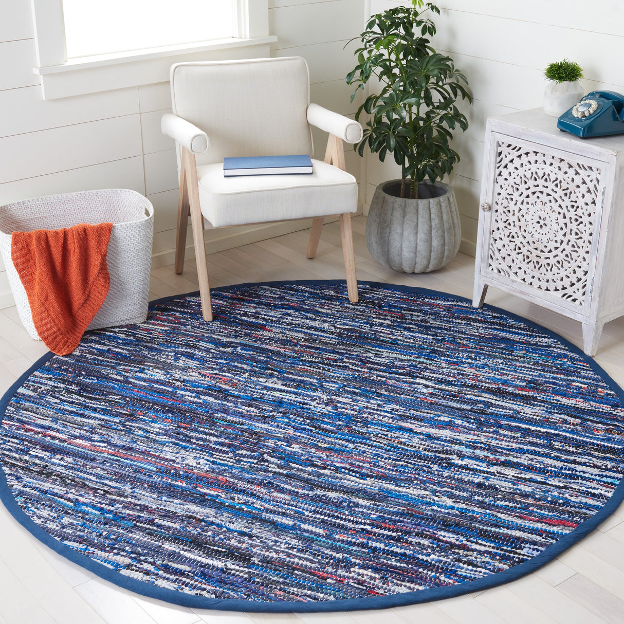 SAFAVIEH Handmade Rag Rug Irmeli Casual Stripe Cotton Rug