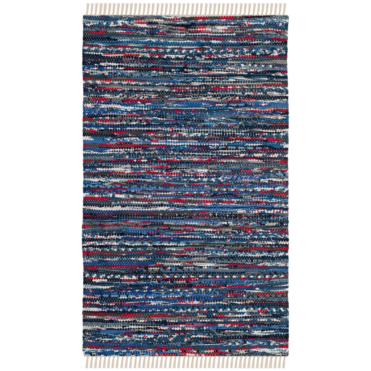 SAFAVIEH Handmade Rag Rug Irmeli Casual Stripe Cotton Rug