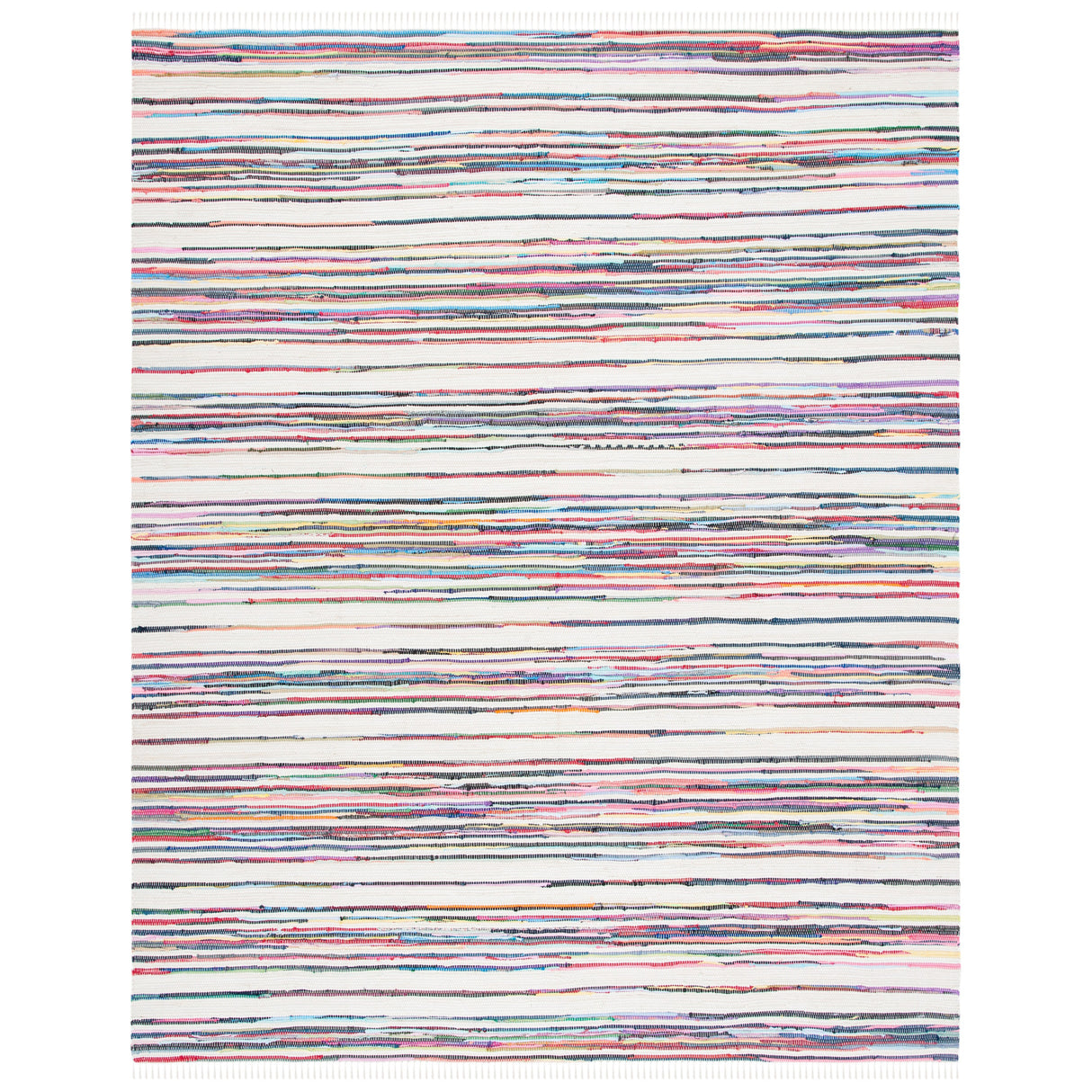 SAFAVIEH Handmade Rag Rug Jakayla with Fringe Casual Stripe