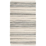 SAFAVIEH Handmade Rag Rug Jakayla with Fringe Casual Stripe