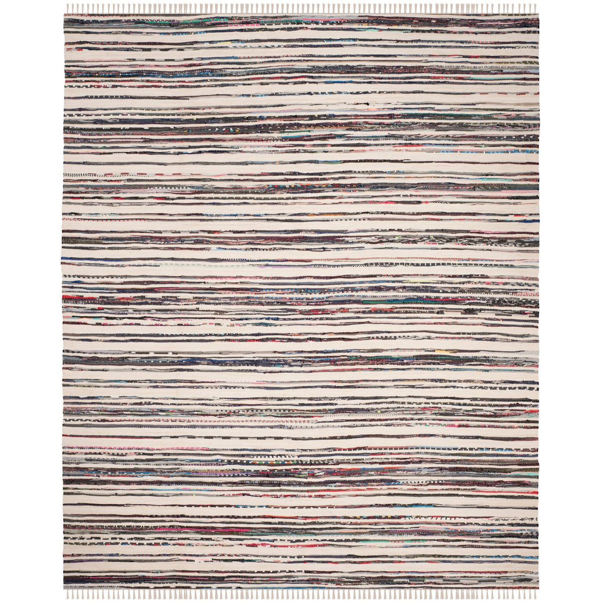 SAFAVIEH Handmade Rag Rug Jakayla with Fringe Casual Stripe