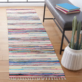 SAFAVIEH Handmade Rag Rug Jakayla with Fringe Casual Stripe