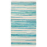 SAFAVIEH Handmade Rag Rug Jakayla with Fringe Casual Stripe