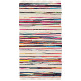 SAFAVIEH Handmade Rag Rug Jakayla with Fringe Casual Stripe