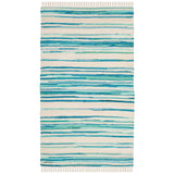 SAFAVIEH Handmade Rag Rug Jakayla with Fringe Casual Stripe