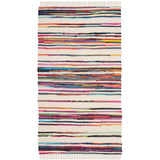 SAFAVIEH Handmade Rag Rug Jakayla with Fringe Casual Stripe