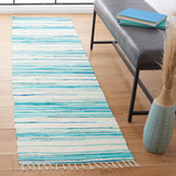 SAFAVIEH Handmade Rag Rug Jakayla with Fringe Casual Stripe