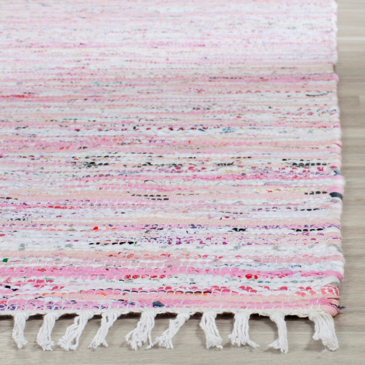 SAFAVIEH Handmade Rag Rug Litzy Stripe Cotton Rug