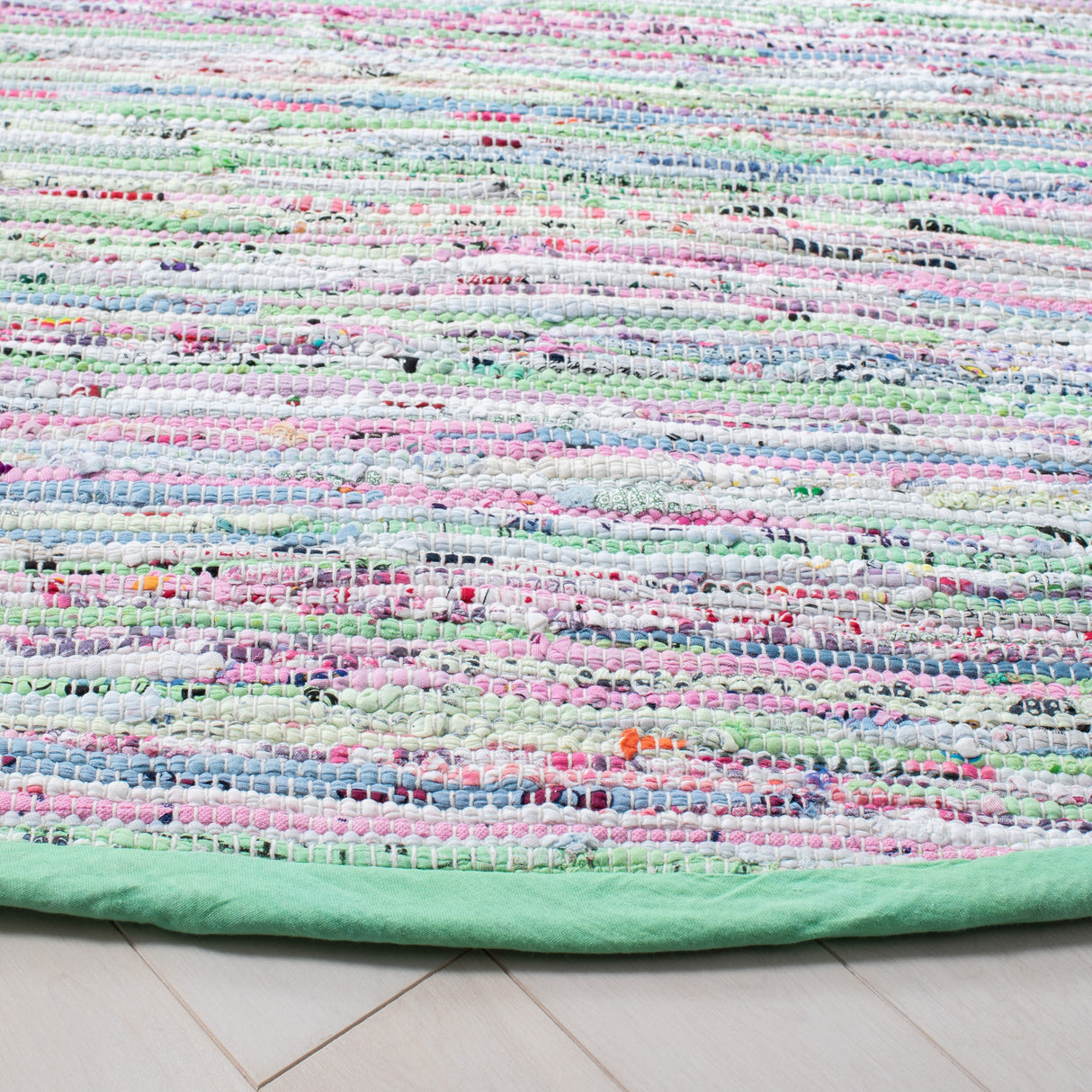 SAFAVIEH Handmade Rag Rug Litzy Stripe Cotton Rug