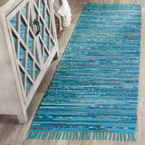 SAFAVIEH Handmade Rag Rug Litzy Stripe Cotton Rug