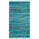 SAFAVIEH Handmade Rag Rug Litzy Stripe Cotton Rug