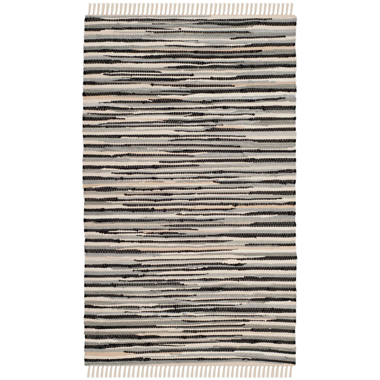 SAFAVIEH Handmade Rag Rug Nya Casual Stripe Cotton Rug