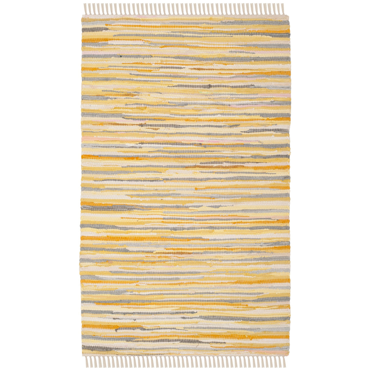 SAFAVIEH Handmade Rag Rug Nya Casual Stripe Cotton Rug