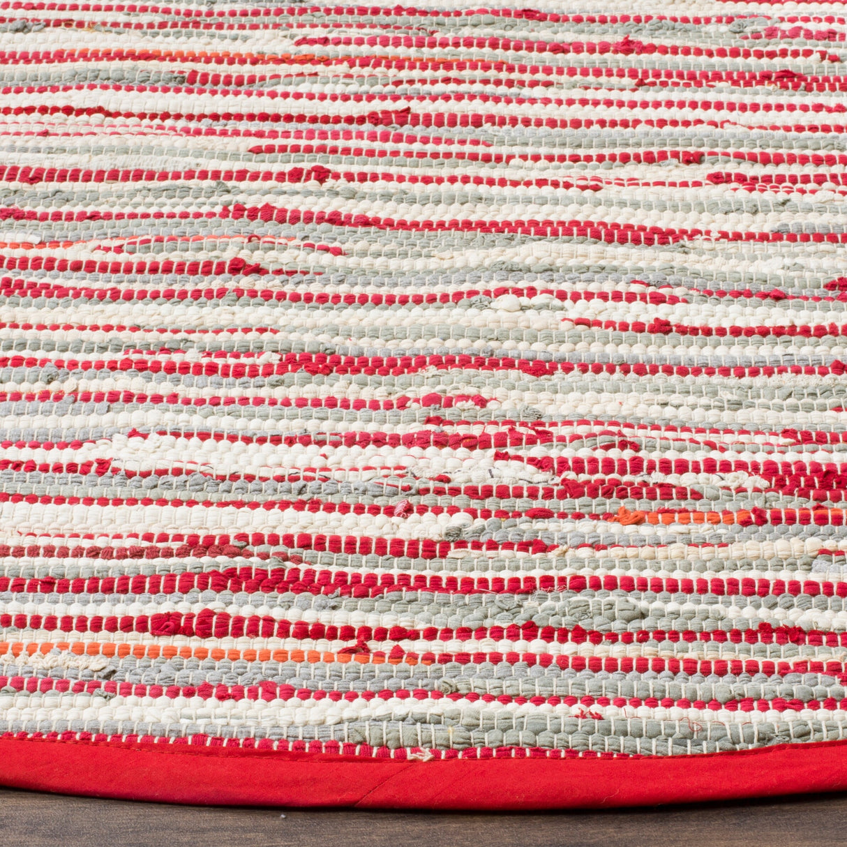 SAFAVIEH Handmade Rag Rug Nya Casual Stripe Cotton Rug