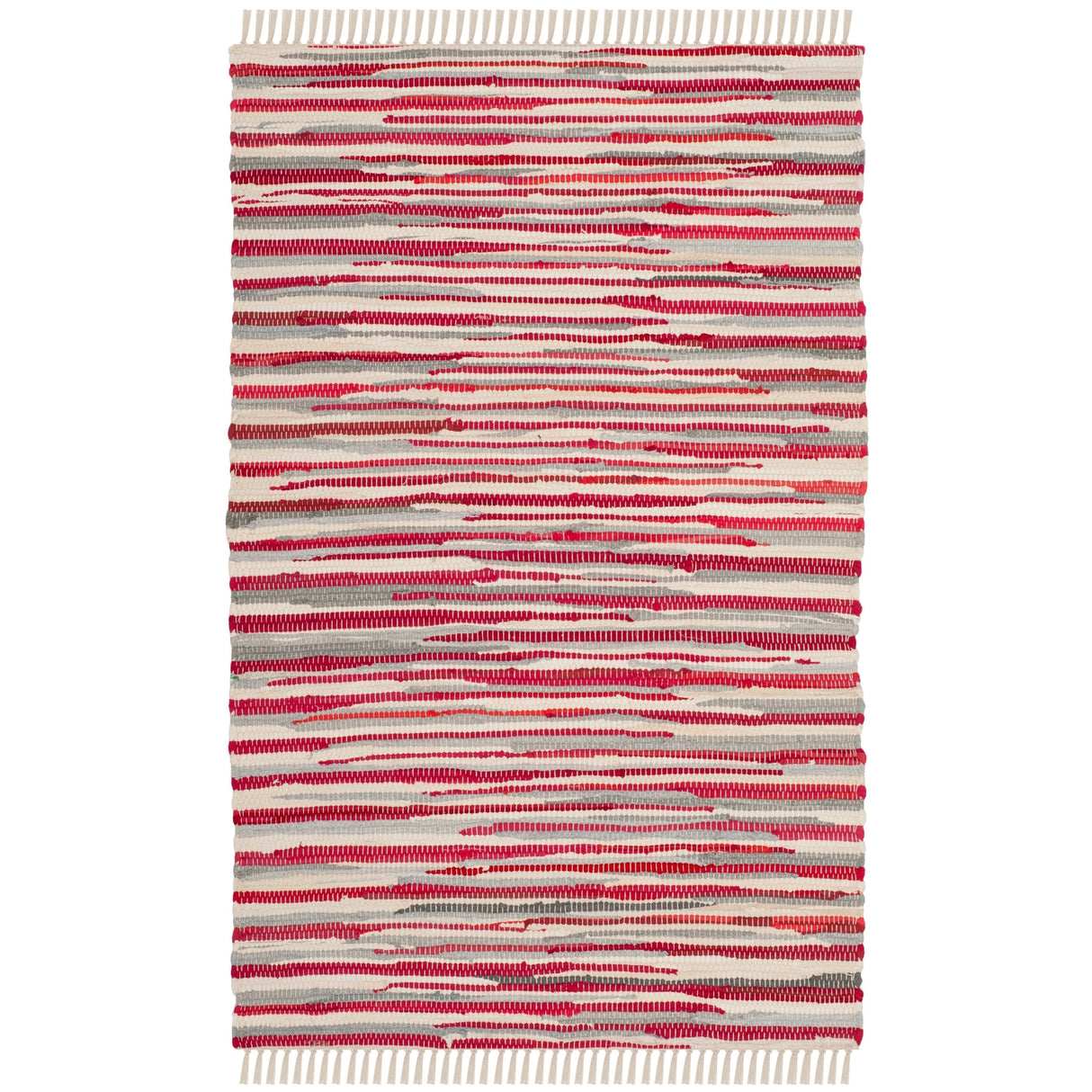 SAFAVIEH Handmade Rag Rug Nya Casual Stripe Cotton Rug