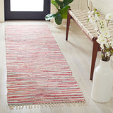 SAFAVIEH Handmade Rag Rug Nya Casual Stripe Cotton Rug