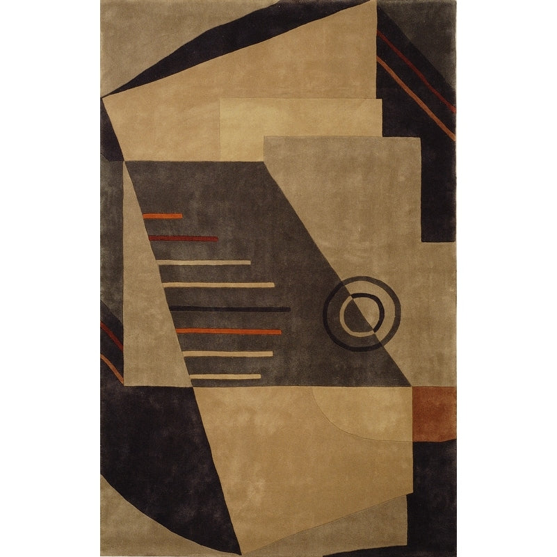 SAFAVIEH Handmade Rodeo Drive Atossa Mid-Century Modern Abstract Wool Rug