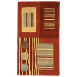 SAFAVIEH Handmade Rodeo Drive Erela Mid-Century Modern Abstract Wool Rug