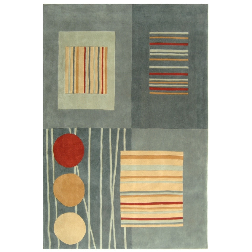 SAFAVIEH Handmade Rodeo Drive Erela Mid-Century Modern Abstract Wool Rug