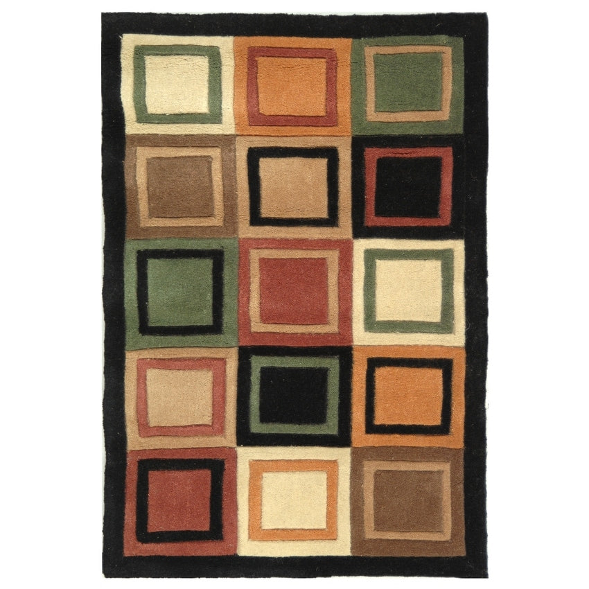 SAFAVIEH Handmade Rodeo Drive Maggy Mid-Century Modern Abstract Wool Rug