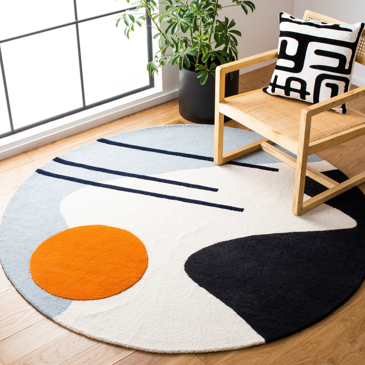 SAFAVIEH Handmade Rodeo Drive Mya Mid-Century Modern Wool Rug