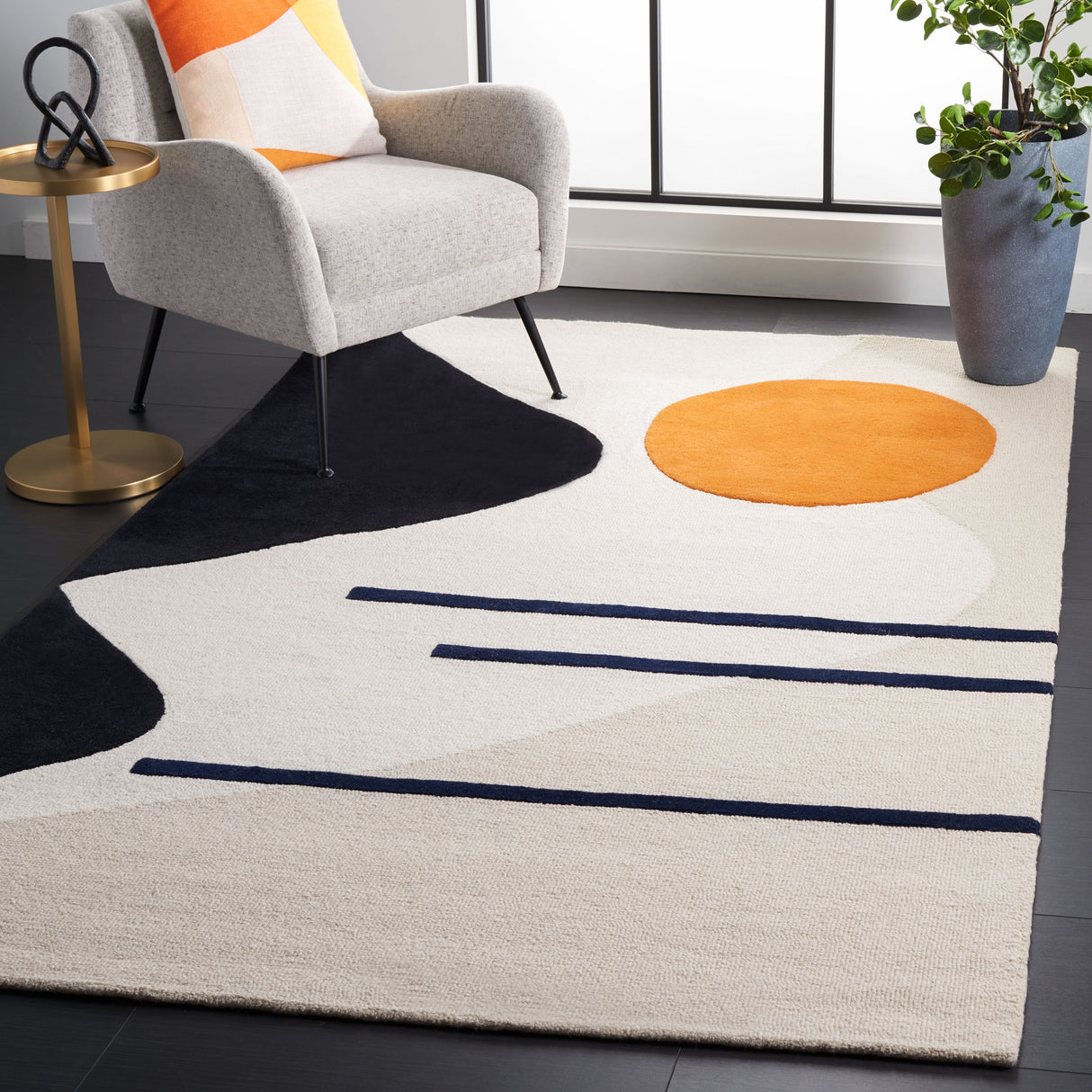 SAFAVIEH Handmade Rodeo Drive Mya Mid-Century Modern Wool Rug