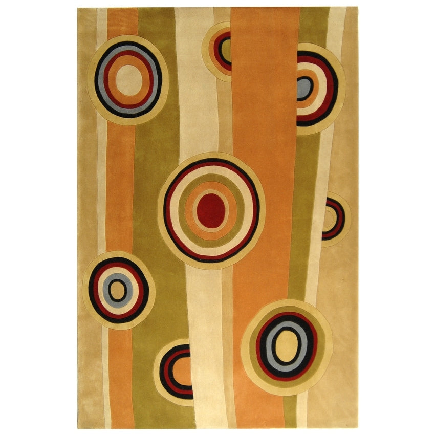 SAFAVIEH Handmade Rodeo Drive Saltanat Mid-Century Modern Abstract Wool Rug