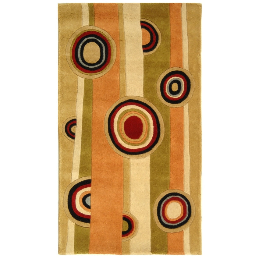 SAFAVIEH Handmade Rodeo Drive Saltanat Mid-Century Modern Abstract Wool Rug