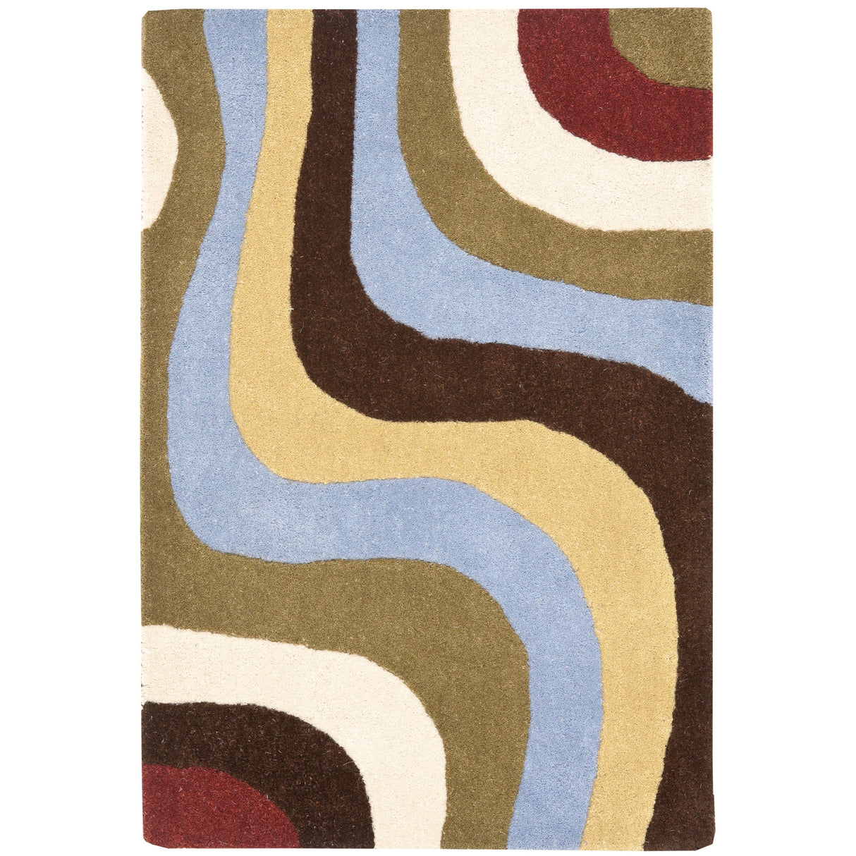 SAFAVIEH Handmade Rodeo Drive Siska Mid-Century Modern Abstract Wool Rug