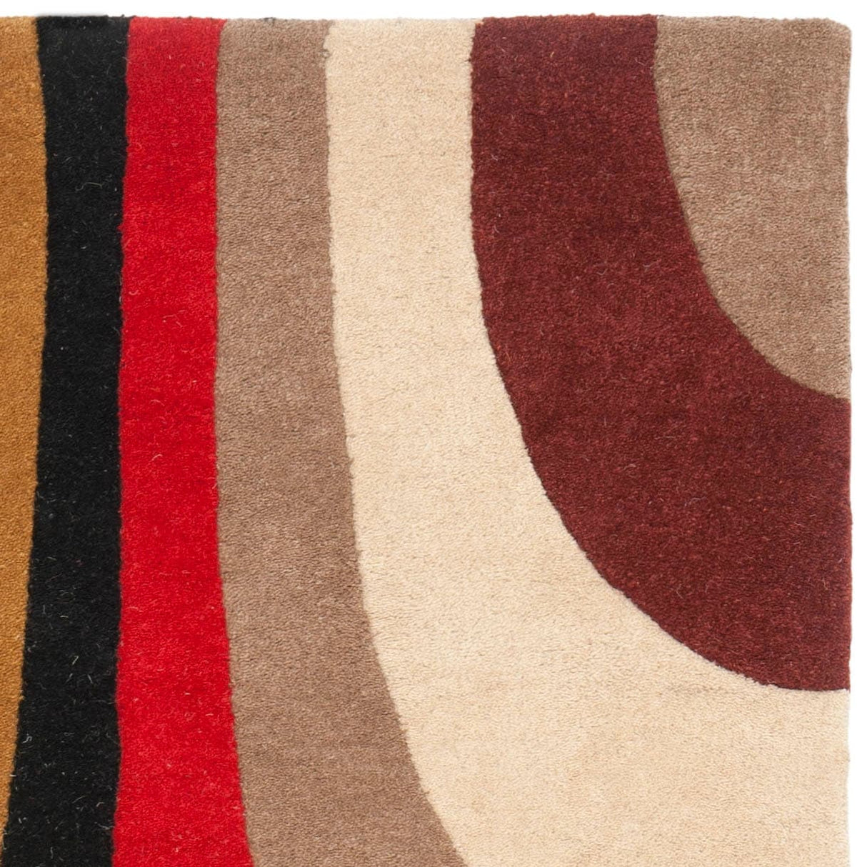 SAFAVIEH Handmade Rodeo Drive Siska Mid-Century Modern Abstract Wool Rug