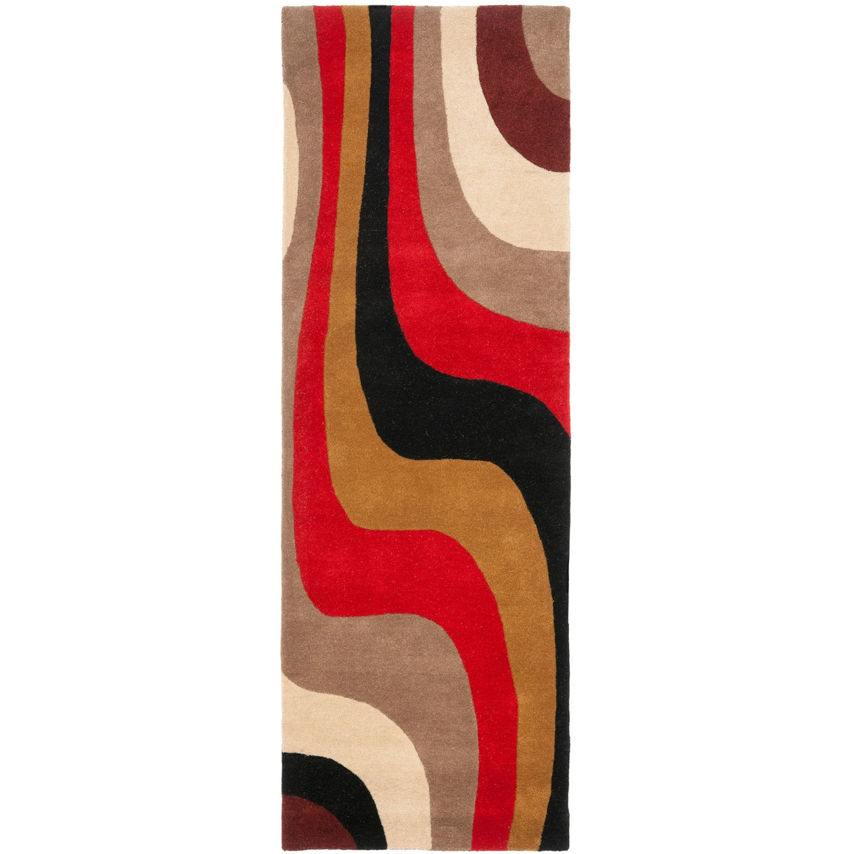 SAFAVIEH Handmade Rodeo Drive Siska Mid-Century Modern Abstract Wool Rug