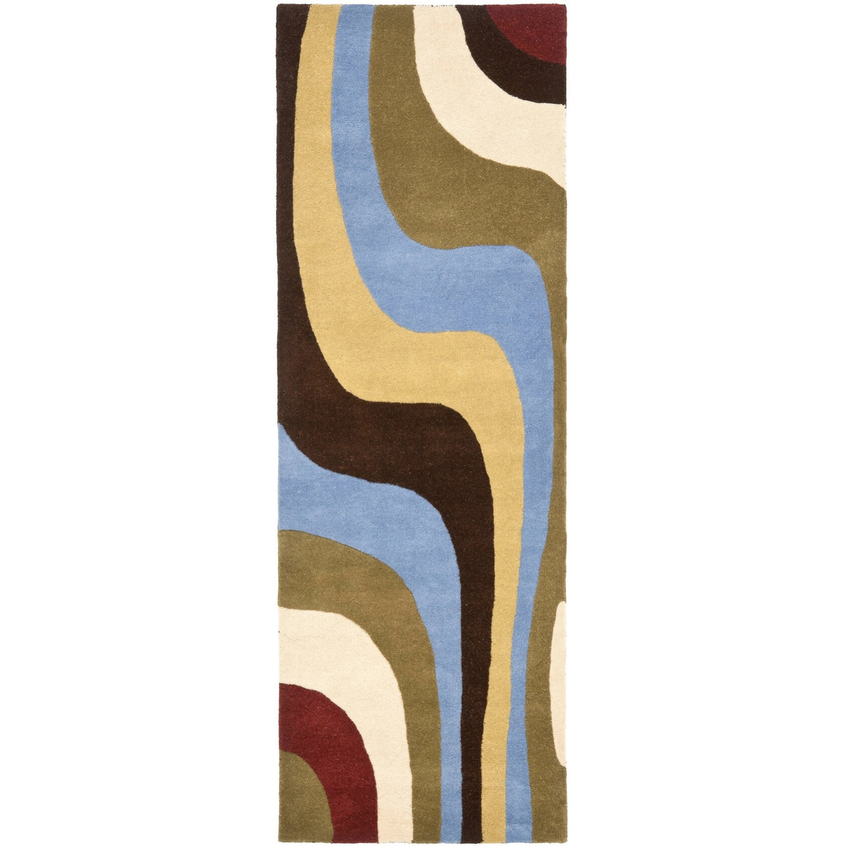 SAFAVIEH Handmade Rodeo Drive Siska Mid-Century Modern Abstract Wool Rug