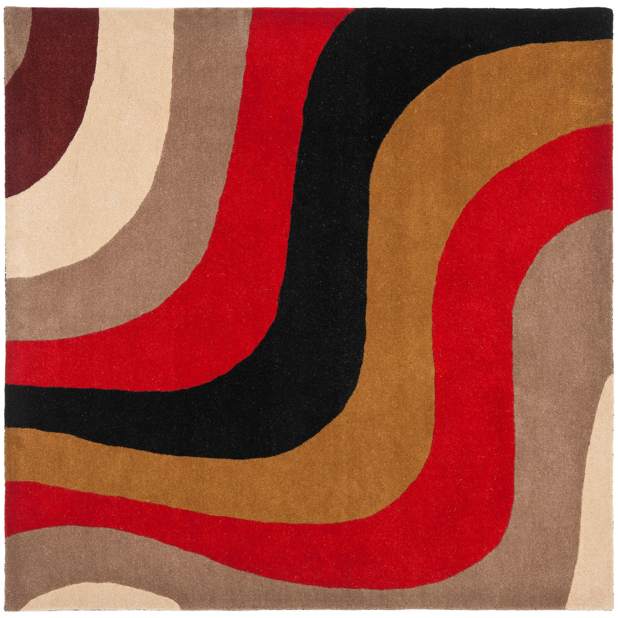 SAFAVIEH Handmade Rodeo Drive Siska Mid-Century Modern Abstract Wool Rug