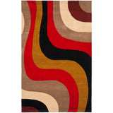 SAFAVIEH Handmade Rodeo Drive Siska Mid-Century Modern Abstract Wool Rug