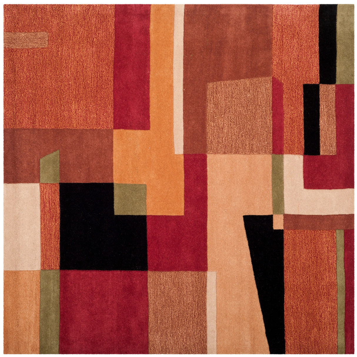 SAFAVIEH Handmade Rodeo Drive Skyla Mid-Century Abstract Wool Rug