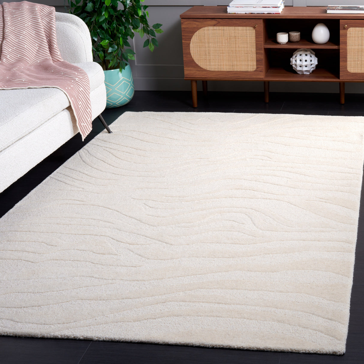 SAFAVIEH Handmade Rodeo Drive Tatyanna Mid-Century Modern Wool Rug