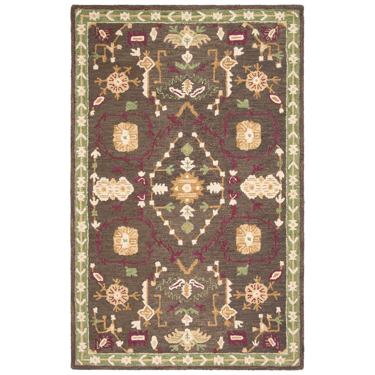 SAFAVIEH Handmade Roslyn Lucica Modern Floral Wool Rug