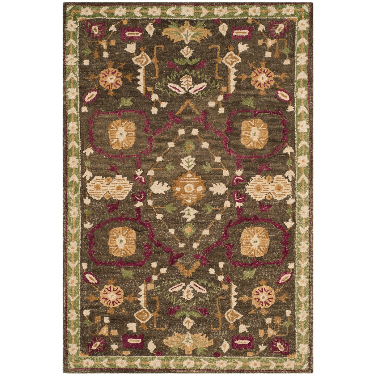 SAFAVIEH Handmade Roslyn Lucica Modern Floral Wool Rug