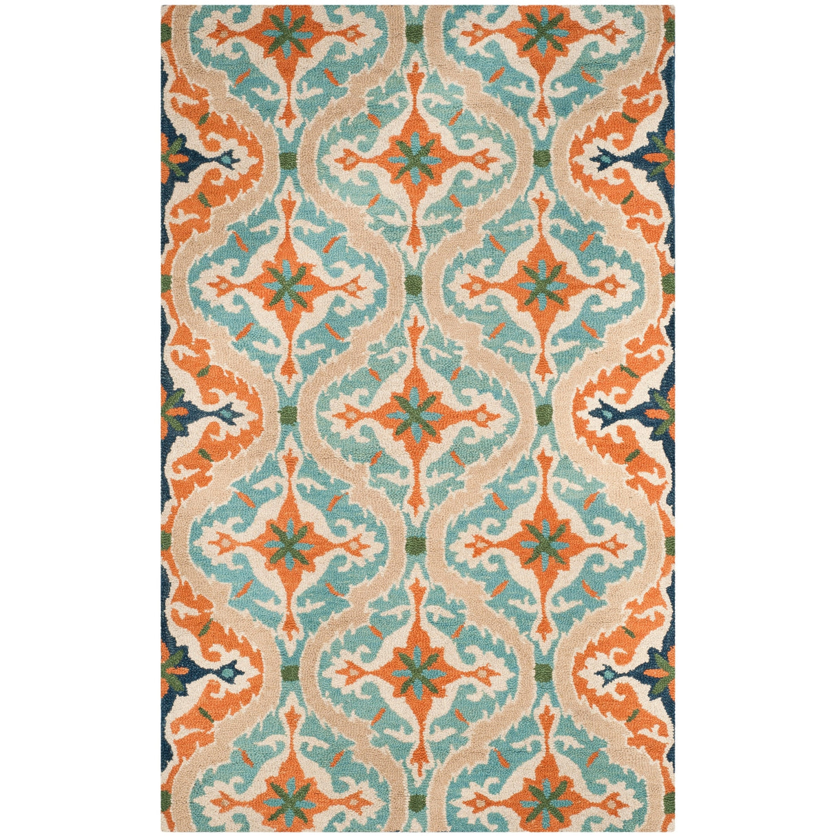 SAFAVIEH Handmade Roslyn Sigurjona Modern Floral Wool Rug