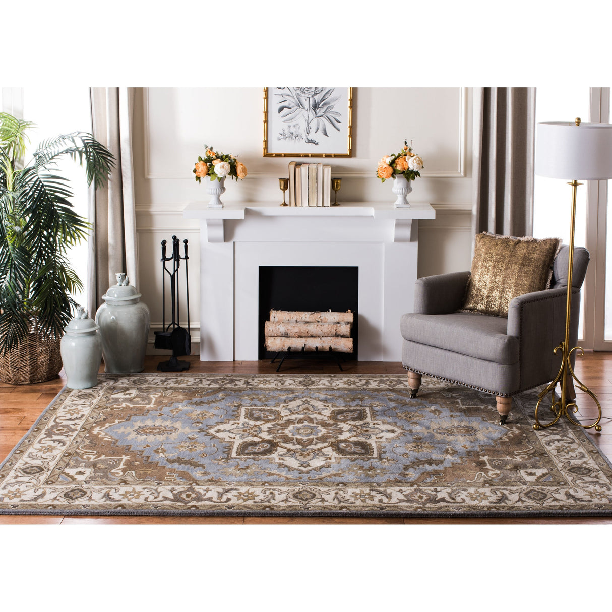 SAFAVIEH Handmade Royalty Chyna Traditional Oriental Wool Rug