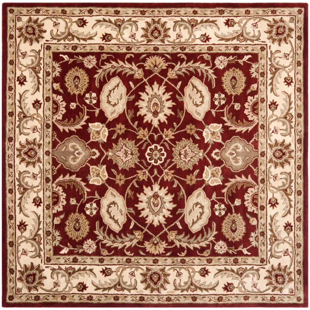 SAFAVIEH Handmade Royalty Soraya Ivory Wool Rug