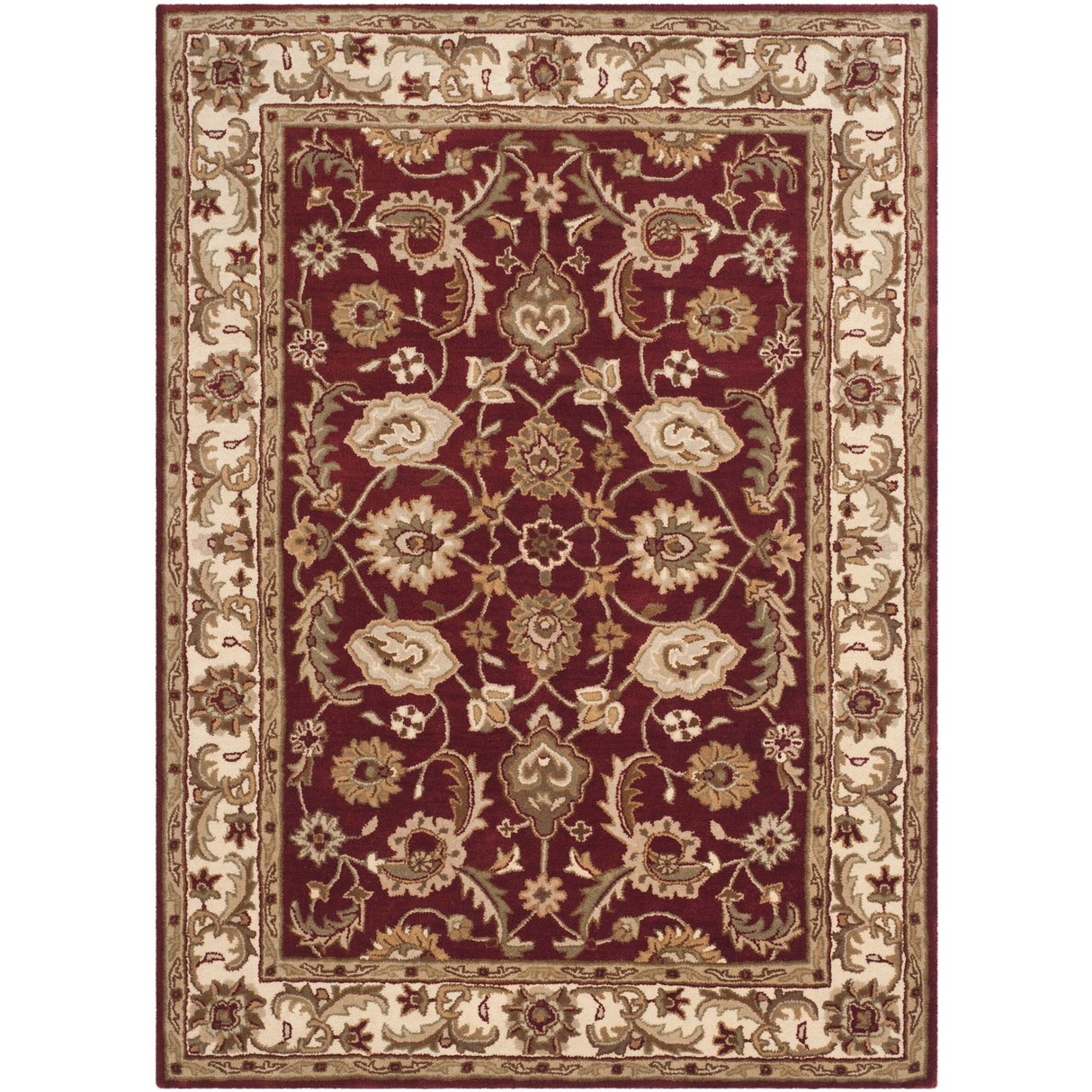 SAFAVIEH Handmade Royalty Soraya Ivory Wool Rug