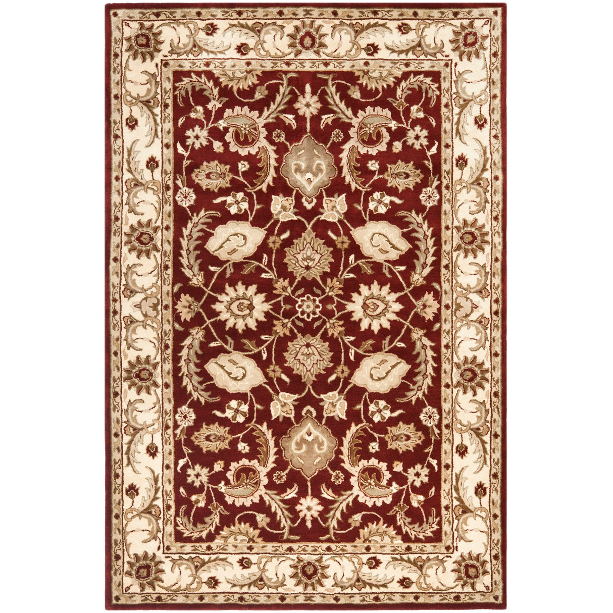 SAFAVIEH Handmade Royalty Soraya Ivory Wool Rug