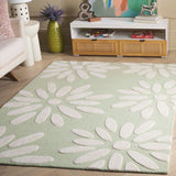 SAFAVIEH Handmade SAFAVIEH Coraima Fleurette & Tween Wool Rug